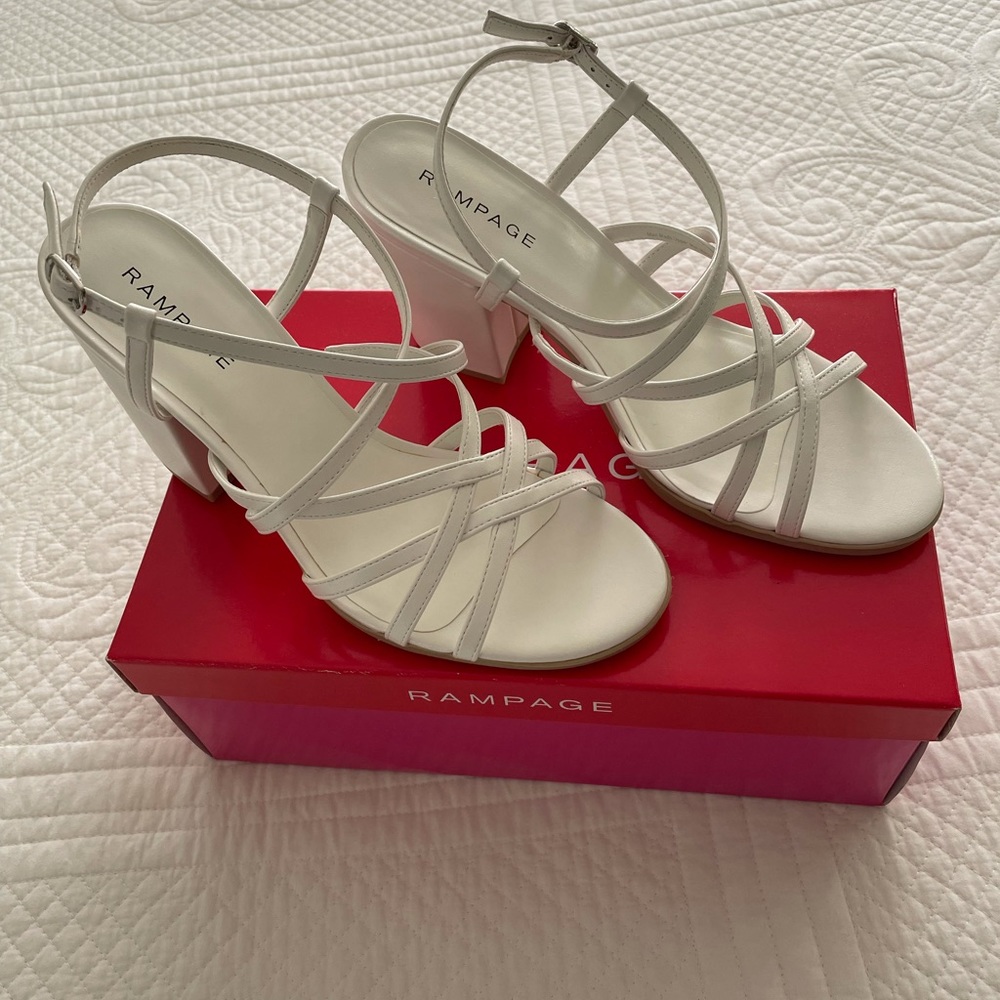 Brand new, Rampage, block heel Sandals.